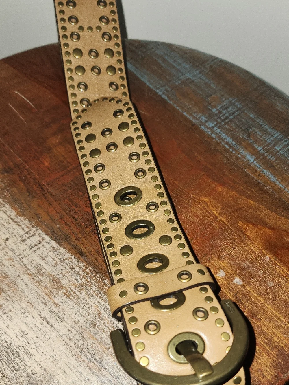 COACH Vintage Studded Tan Leather 2
